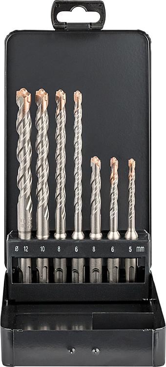 ALPEN SDS-Plus Hammerbohrerset Metallkassette SDS-plus Set KM  7-tlg.