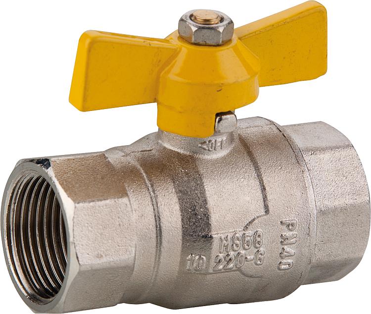 Gas-Kugelhähne DVGW-gepr. mit Flügelgriff 1" IGxIG Gas-Kugelhähne DVGW-gepr. mit Flügelgriff 1" IGxIG