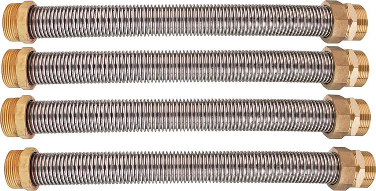 Speicherverbinder-Wellrohrset 2"AG x 200mm, V4A, VPE = 4 Stück Speicherverbinder-Wellrohrset 2"AG x 200mm, V4A, VPE = 4 Stück
