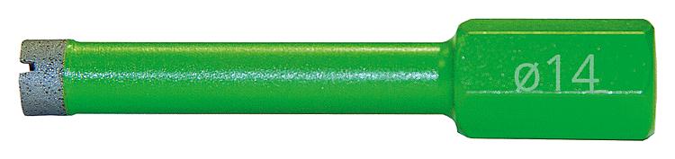 Fliesenhohlbohrkrone D=14,0x60 mm zum Bohren in Feinsteinzeug und Naturstein Fliesenhohlbohrkrone D=14,0x60 mm zum Bohren in Feinsteinzeug und Naturstein