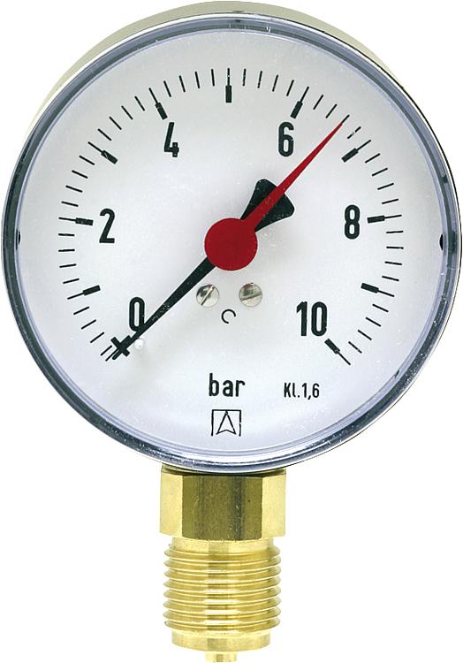Manometer 0-2,5 bar 80mm  G1/2