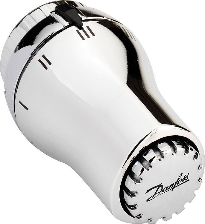 Thermostatkopf Danfoss RAS-D, Farbe Chrom Nullabsperrung Thermostatkopf Danfoss RAS-D, Farbe Chrom Nullabsperrung