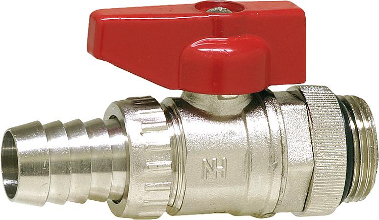 KFE-Kugelhahn 3/4" vernickelt mit O-Ring und Kontermutter KFE-Kugelhahn 3/4" vernickelt mit O-Ring und Kontermutter
