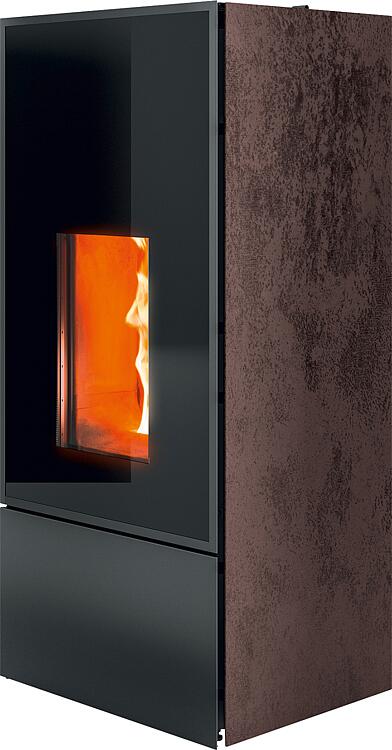 Pelletofen EIKO Natural Matic 6 Core R, Grundgerät mit Verkleidung Materia Corten Stein, 6,0 KW Pelletofen EIKO Natural Matic 6 Core R, Grundgerät mit Verkleidung Materia Corten Stein, 6,0 KW