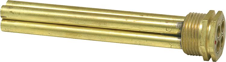 Tauchhülse 3/4'''' Messing innen 7 mm,ür 4 Fühler, Einbaulänge 130 mm Tauchhülse 3/4'''' Messing innen 7 mm,ür 4 Fühler, Einbaulänge 130 mm