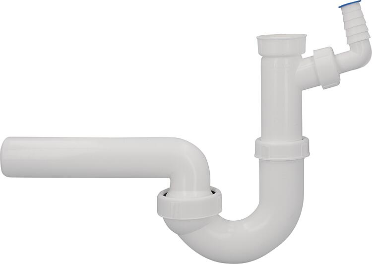 Spülen-Röhrensiphon Dallmer Typ 100/1, DN32 (1 1/4") x DN40, Kunststoff weiß Spülen-Röhrensiphon Dallmer Typ 100/1, DN32 (1 1/4") x DN40, Kunststoff weiß