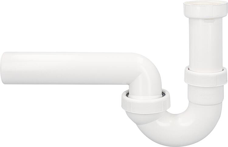 Spülen-Röhrensiphon Dallmer Typ 100/0, DN50 (2") x DN50, Kunststoff weiß