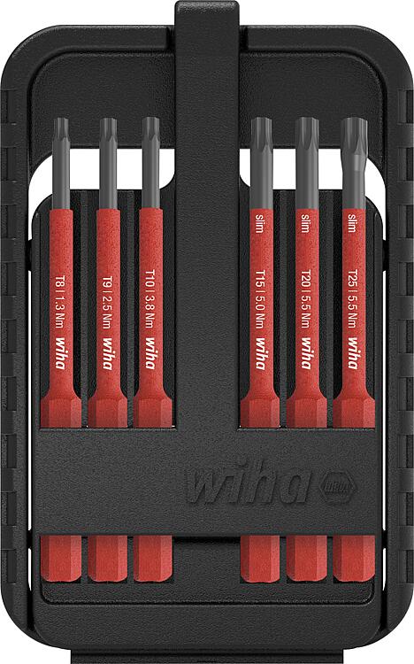 VDE-slimBit-Set Wiha® TORX® 6-teilig VDE-slimBit-Set Wiha® TORX® 6-teilig
