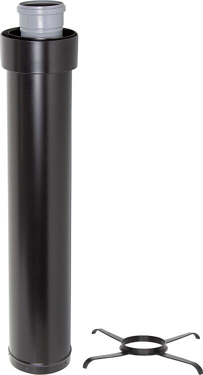 Überdachverlängerung, DN 110/150 schwarz, 1000mm Überdachverlängerung, DN 110/150 schwarz, 1000mm