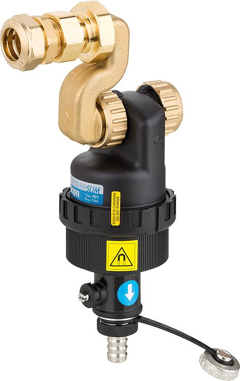 Schlammabscheider DIRTMAGSLIM Typ 545252 Vaillant Aufputz 22mm x DN20 (3/4") ÜM Schlammabscheider DIRTMAGSLIM Typ 545252 Vaillant Aufputz 22mm x DN20 (3/4") ÜM