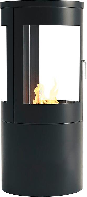 Ethanol-Kaminofen CACHFIRES Columbus, Stahl Schwarz, 2 KW Ethanol-Kaminofen CACHFIRES Columbus, Stahl Schwarz, 2 KW
