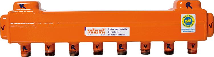 Heizkreisverteiler 60/60 für 10 Heizgruppen ohne Ventile Heizkreisverteiler 60/60 für 10 Heizgruppen ohne Ventile