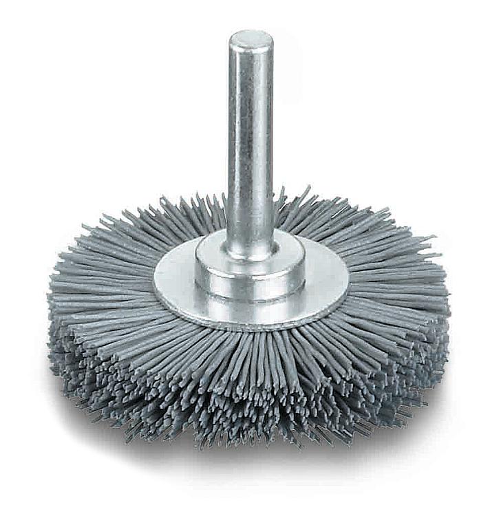 Rundbürste Ø 50 mm mit 6 mm Schaft Schleifborsten SIC K 120