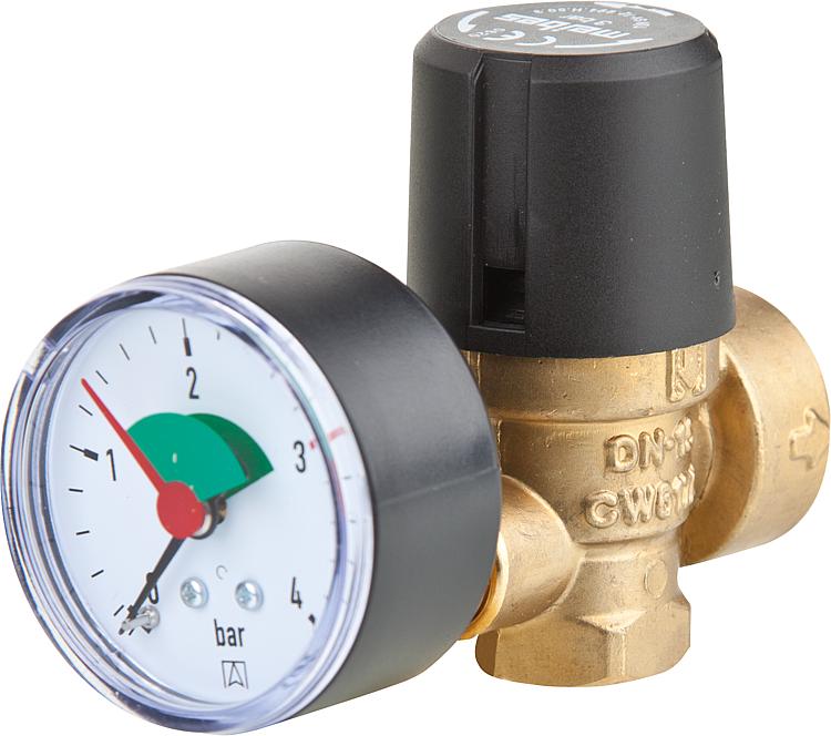 Sicherheitsventil mit Manometer für Buderus, 5538066 Sicherheitsventil mit Manometer für Buderus, 5538066