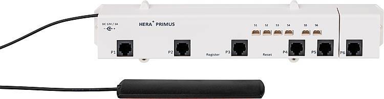 Funk-Fußbodenheizungsleiste, Hera+ Primus PRO, 6-Port Basismodul Funk-Fußbodenheizungsleiste, Hera+ Primus PRO, 6-Port Basismodul