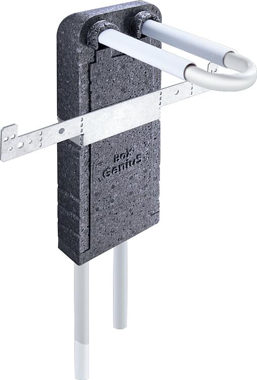 Wandbox aus EPP mit Rohrbogeneinheit aus MSV Rohr 16 x 2,0mm in L-Form inkl. Iso