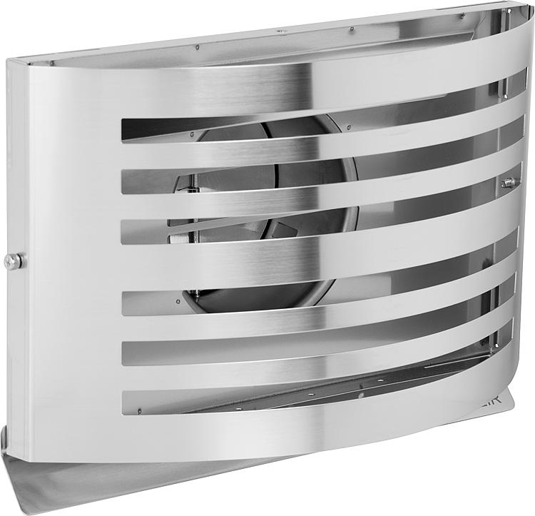 Abluftgitter Alfa 125 Edelstahl mit isolierter Rückstauklappe Edelstahl 304 Abluftgitter Alfa 125 Edelstahl mit isolierter Rückstauklappe Edelstahl 304