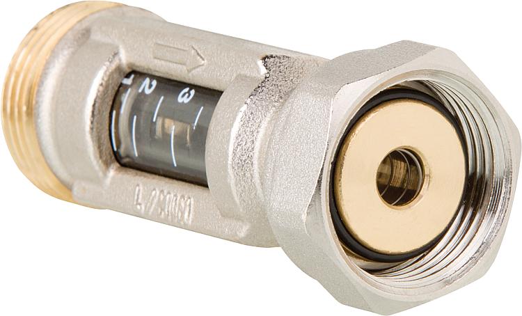 Durchflussmesser 1-4 l/min 3/4" Eurokonusanschluss Durchflussmesser 1-4 l/min 3/4" Eurokonusanschluss