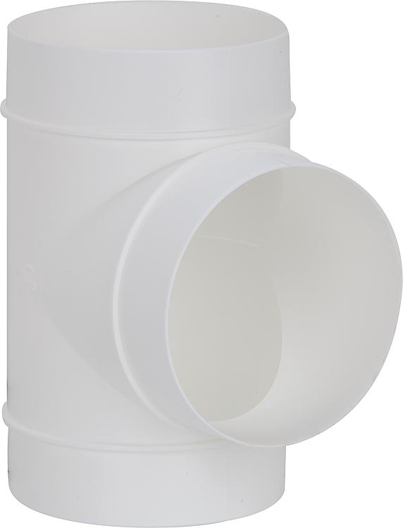 T-Stück DN 100 weiß