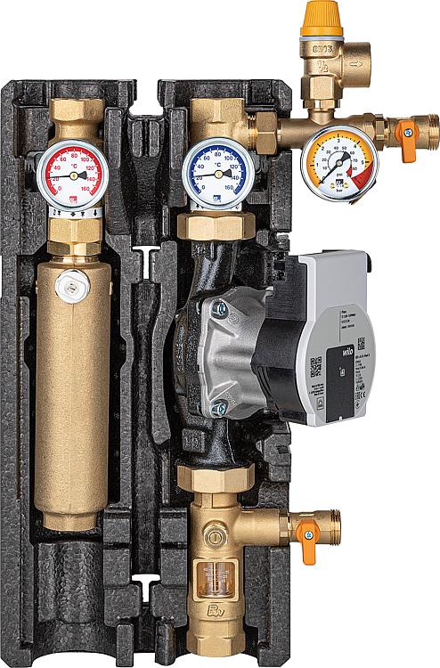 Solarstation Maxi Basic DN25(1"), 2-Strang, Flowmeter Wilo Para ST 25-180/8-75,P Solarstation Maxi Basic DN25(1"), 2-Strang, Flowmeter Wilo Para ST 25-180/8-75,P
