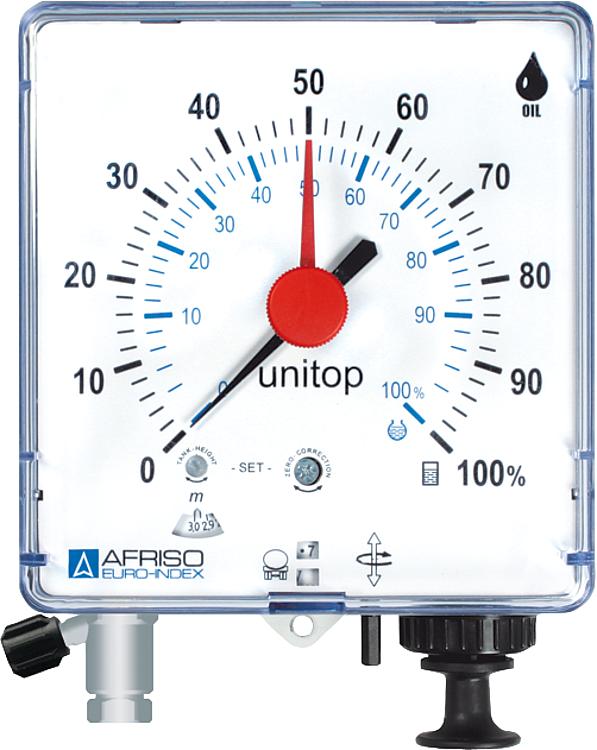 Pneumatisch Füllstandsmeßgerät Unitop zur Fernmessung bis 50 m mit Kapselfederme Pneumatisch Füllstandsmeßgerät Unitop zur Fernmessung bis 50 m mit Kapselfederme