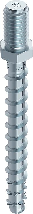 Beton- & Mauerwerkschraube Heco, Multi-Monti plus, mit AG M10,   10,0x75 mm, VPE