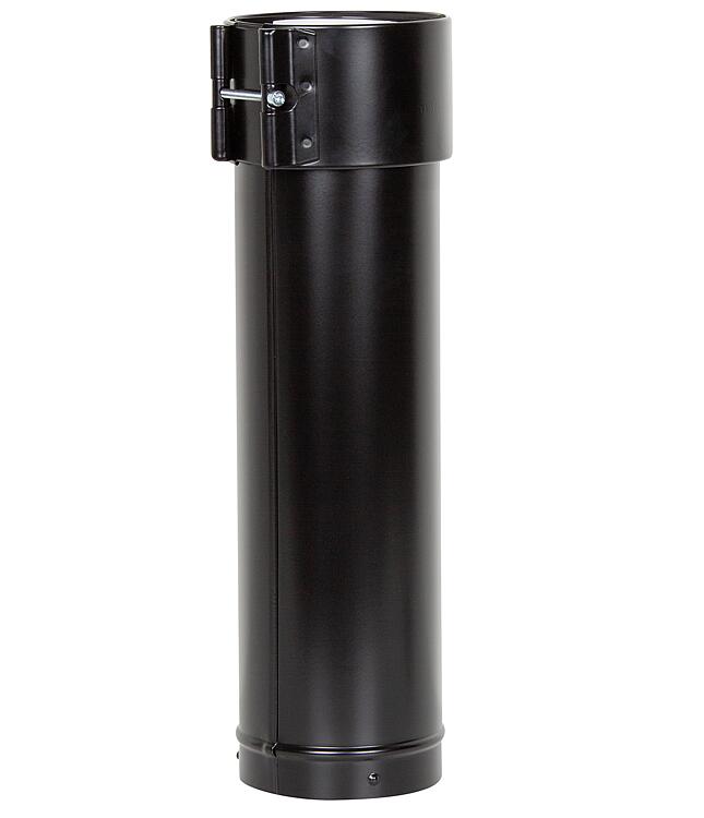Überdachverlängerung, DN 80/125 schwarz, 500mm, Überdachverlängerung, DN 80/125 schwarz, 500mm,