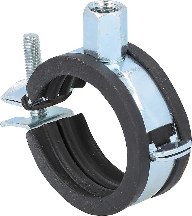 Gelenkrohrschelle 11/4" M8/M10, verzinkt Spannbereich 40 - 46mm