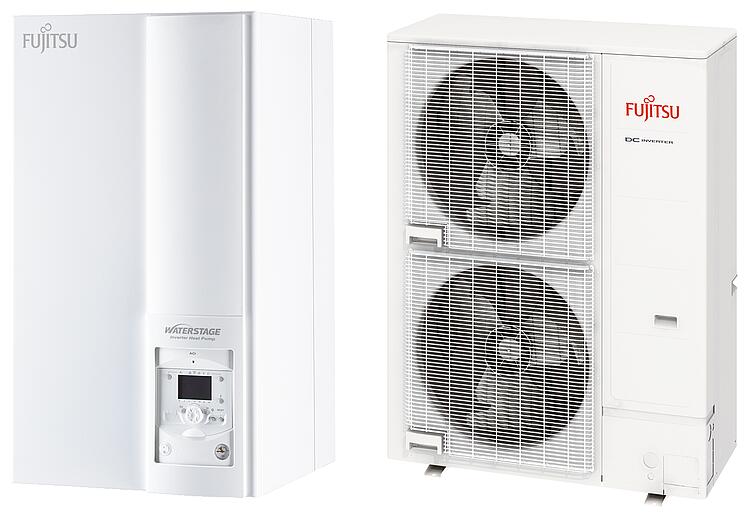 Splitt-Wärmepumpe Fujitsu Waterstage Super-Highpower 15 kW, Luft/Wasser Splitt-Wärmepumpe Fujitsu Waterstage Super-Highpower 15 kW, Luft/Wasser