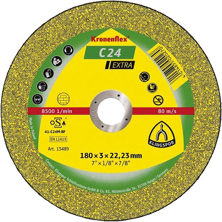 Trennscheibe KLINGSPOR C 24 EXTRA 115 x 2,5 x 22,23 mm, gerade Trennscheibe KLINGSPOR C 24 EXTRA 115 x 2,5 x 22,23 mm, gerade