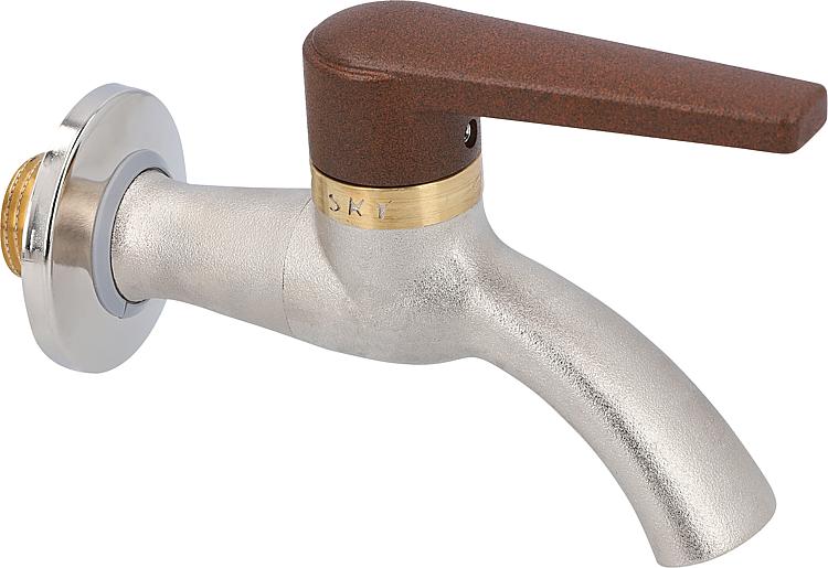 Auslaufkugelhahn, Sky DN15(1/2") PN100,Frostsicher Griff braun Auslaufkugelhahn, Sky DN15(1/2") PN100,Frostsicher Griff braun