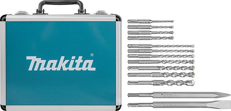 Bohrer- und Meißel-Set Makita, 13-teilig, SDS-Plus Aufnahme Bohrer- und Meißel-Set Makita, 13-teilig, SDS-Plus Aufnahme