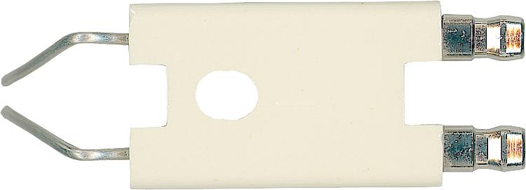 Doppelzündelektrode für Abaco X-100 10000027 Anschluss 6,3 mm Doppelzündelektrode für Abaco X-100 10000027 Anschluss 6,3 mm