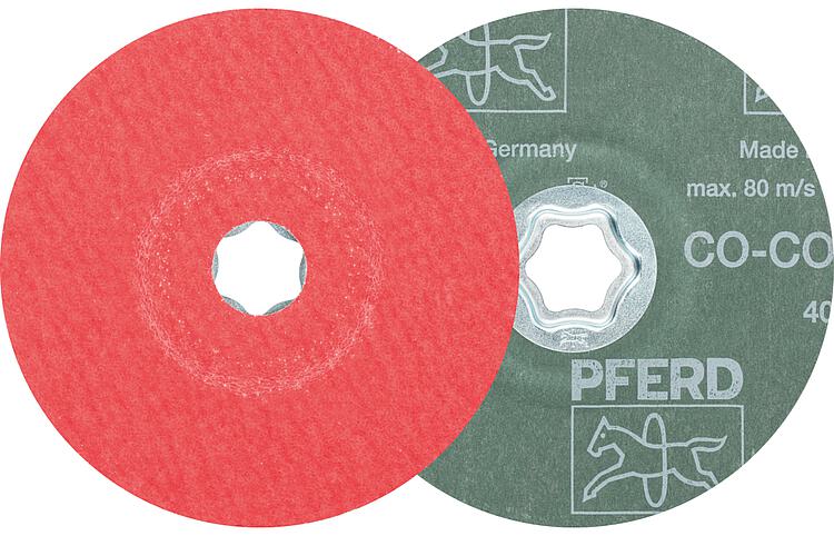 Fiberscheibe Pferd COMBICLICK, Ø 125 mm, Körnung CO-COOL60