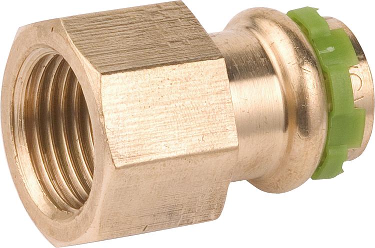 Rotguß Pressfitting V-Kontur Übergangsmuffe mit IG 12x1/2 P 4270 G Rotguß Pressfitting V-Kontur Übergangsmuffe mit IG 12x1/2 P 4270 G