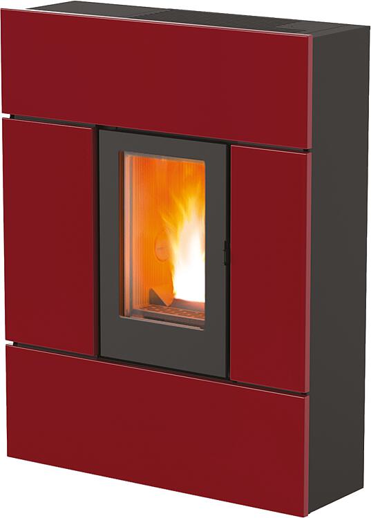 Pelletofen MCZ Ray C. Air 8 R, Grundgerät mit Verkleidung Bordeaux Metall, 7,8 KW Pelletofen MCZ Ray C. Air 8 R, Grundgerät mit Verkleidung Bordeaux Metall, 7,8 KW