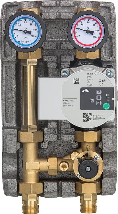 Heizkreisset Easyflow DN20(3/4"), 3-Wege-Mischer, Wilo Para 15/6 SC Heizkreisset Easyflow DN20(3/4"), 3-Wege-Mischer, Wilo Para 15/6 SC