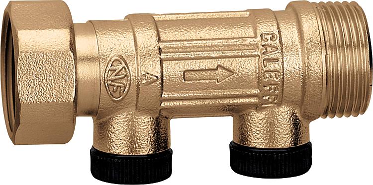 Rückflussverhinderer 1" kontrollierbar,Messing-Gehäuse, Überwurfmutter-AG Anschl