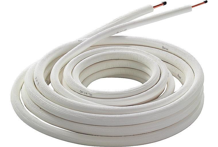 Kältemittelleitung 1/4" VPE 12 m Kupfer wärmegedämmt Kältemittelleitung 1/4" VPE 12 m Kupfer wärmegedämmt