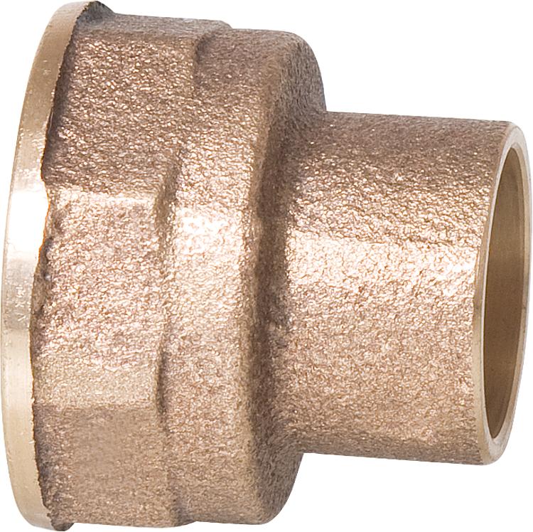 Rotgußlötfitting 4270g Übergangsmuffe, 14mm x 1/2" IG Rotgußlötfitting 4270g Übergangsmuffe, 14mm x 1/2" IG