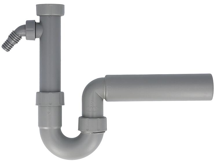 Spülen- und Ausgußbeckensiphon "Greta" aus Recyclingmaterial DN40 (1 1/2"), Abgangsrohr DN50 Spülen- und Ausgußbeckensiphon "Greta" aus Recyclingmaterial DN40 (1 1/2"), Abgangsrohr DN50