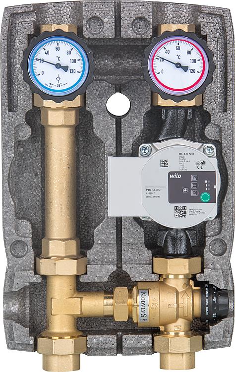 Heizkreisset Easyflow DN25(1") Festwertmischer 20-45 C, Wilo Para 25/6 Heizkreisset Easyflow DN25(1") Festwertmischer 20-45 C, Wilo Para 25/6
