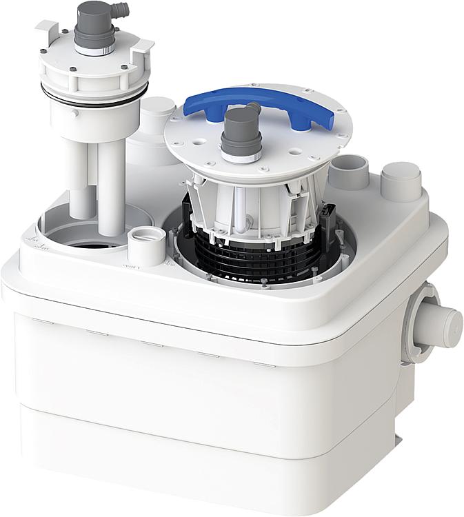 Abwasserhebeanlage Sanicubic 1WP 230V 1x1,5KW Motor, für komplette Wohneinheiten Abwasserhebeanlage Sanicubic 1WP 230V 1x1,5KW Motor, für komplette Wohneinheiten