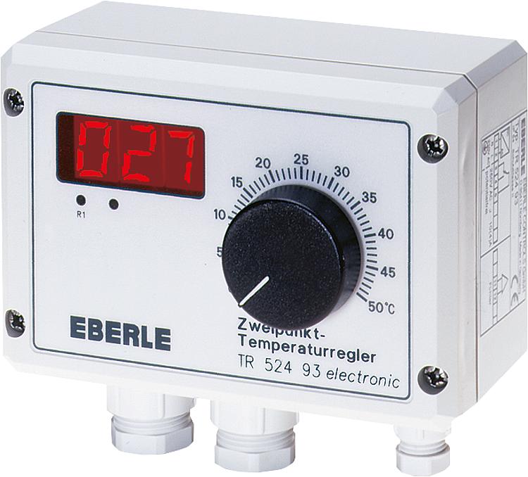 Temperaturregler Typ TR 524 93, digit. Anzeige 0 ... 50 C Temperaturregler Typ TR 524 93, digit. Anzeige 0 ... 50 C