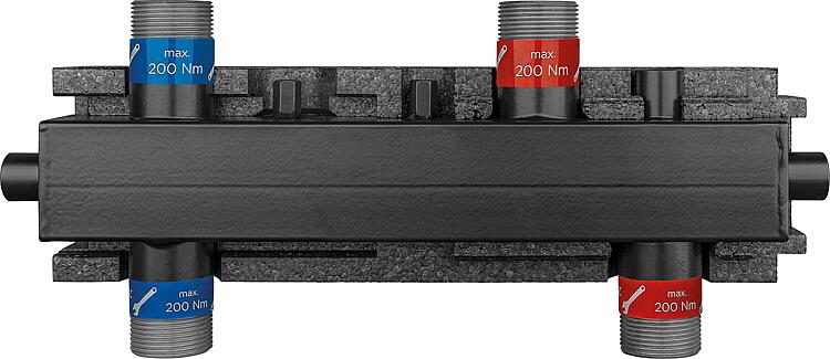 Hydraulische Weiche Evenes W3 P DN 32(11/4") AG, 3m³/h, 70kW, inkl. Halterung und Isolierung Hydraulische Weiche Evenes W3 P DN 32(11/4") AG, 3m³/h, 70kW, inkl. Halterung und Isolierung