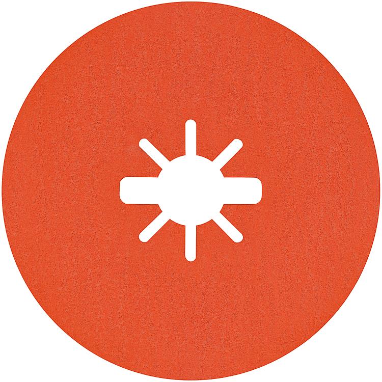 Fiberscheibe BOSCH® EXPERT R782, für Metall und Edelstahlbleche Ø 115 mm, Körnung 60, X-Lock VPE 25 Stück