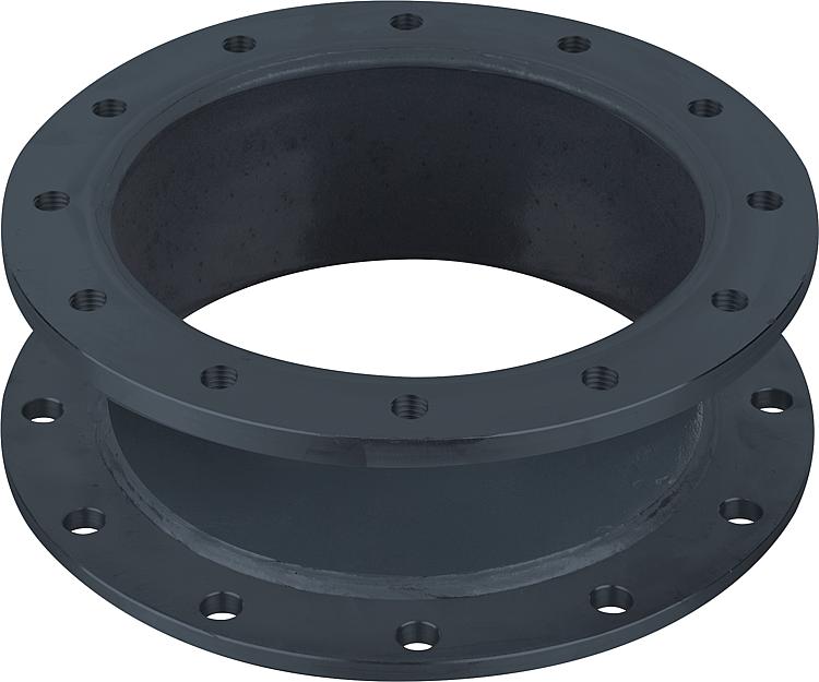 Übergangsflansch 280x290mm, emailliert Übergangsflansch 280x290mm, emailliert