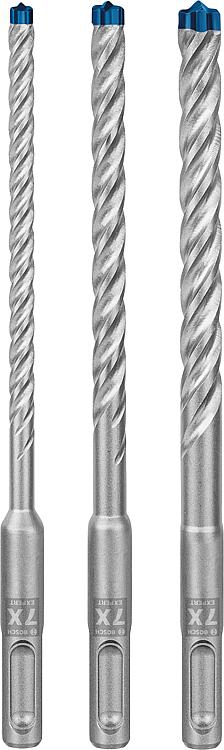 Hammerbohrer-Set BOSCH Expert 7X 3-teilig, 4-Schneider Ø6,8,10, Länge 165mm