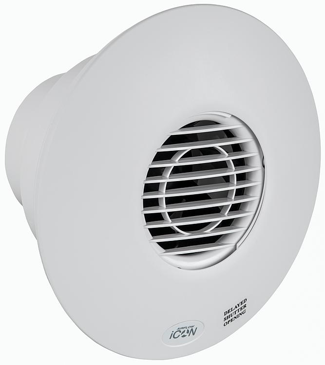 Kleinraum-Ventilator Icon 30 (V=118m /h), 230V NW 100, weiß