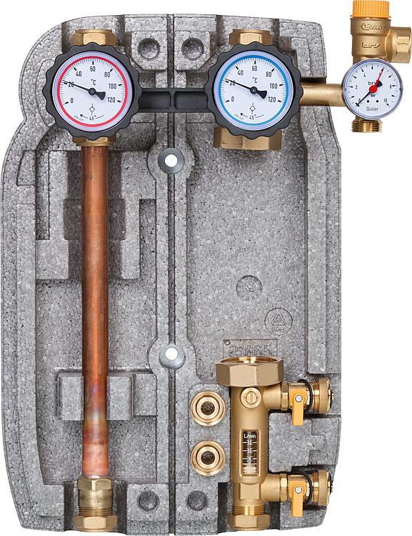 Solarstation Easyflow Typ 2 Zweistrang,ohne Umwälzpumpe Durchfluss: 2-12 l/min, Solarstation Easyflow Typ 2 Zweistrang,ohne Umwälzpumpe Durchfluss: 2-12 l/min,